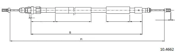 Cable Pull, parking brake (10.4662)