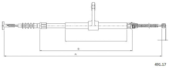 Cable Pull, parking brake (491.17)