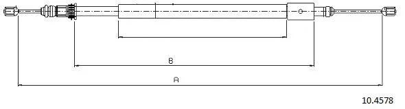 Cable Pull, parking brake (10.4578)