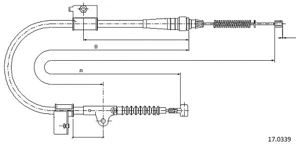 Cable Pull, parking brake (17.0339)