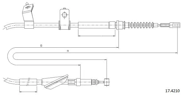 Cable Pull, parking brake (17.4210)