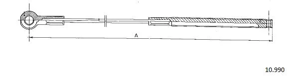 Cable Pull, parking brake (10.990)