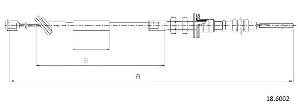 Cable Pull, clutch control (18.6002)