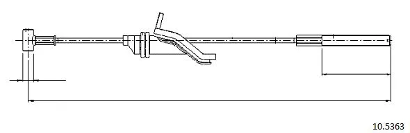 Cable Pull, parking brake (10.5363)