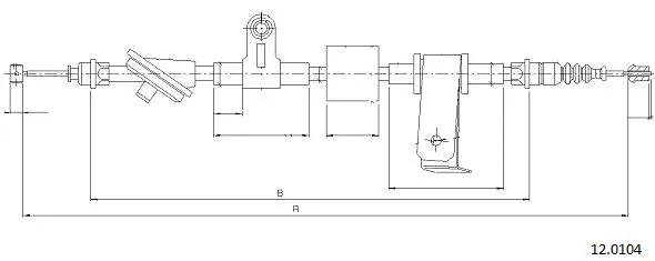 Cable Pull, parking brake (12.0104)