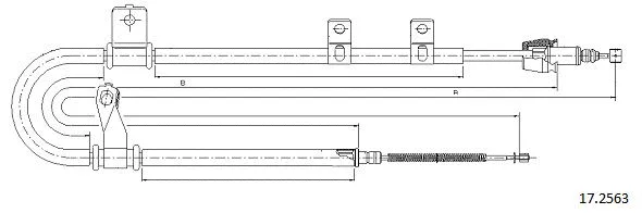 Cable Pull, parking brake (17.2563)