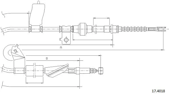 Cable Pull, parking brake (17.4018)