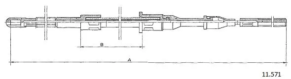 Cable Pull, parking brake (11.571)