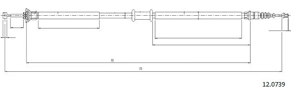 Cable Pull, parking brake (12.0739)