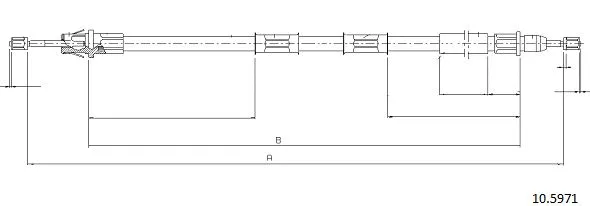 Cable Pull, parking brake (10.5971)