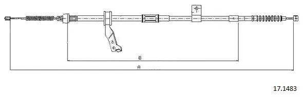 Cable Pull, parking brake (17.1483)