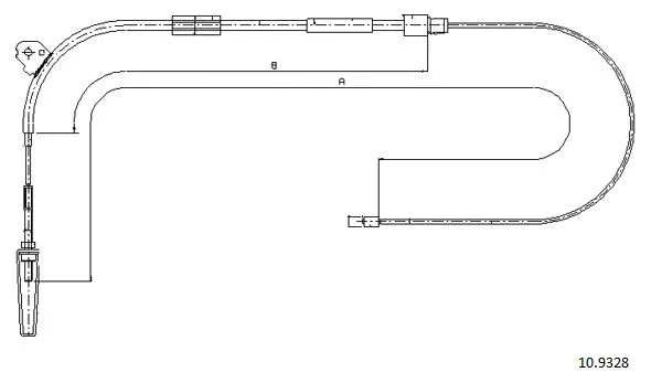 Cable Pull, parking brake (10.9328)