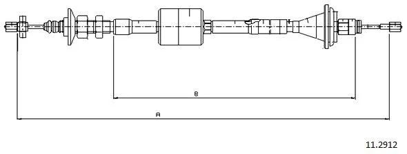 Cable Pull, clutch control (11.2912)