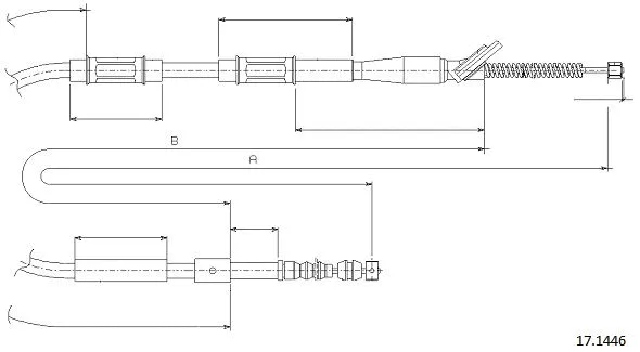 Cable Pull, parking brake (17.1446)