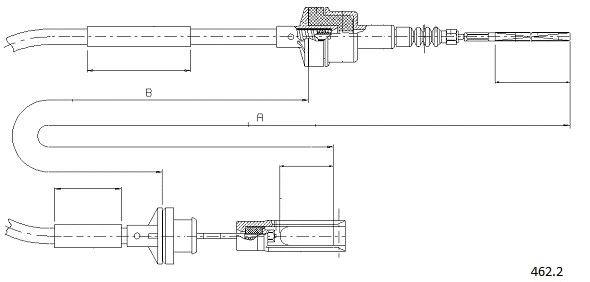 Cable Pull, clutch control (462.2)