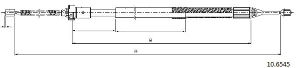 Cable Pull, parking brake (10.6545)