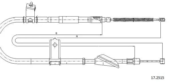 Cable Pull, parking brake (17.2515)