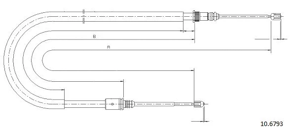 Cable Pull, parking brake (10.6793)