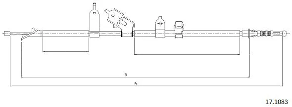 Cable Pull, parking brake (17.1083)