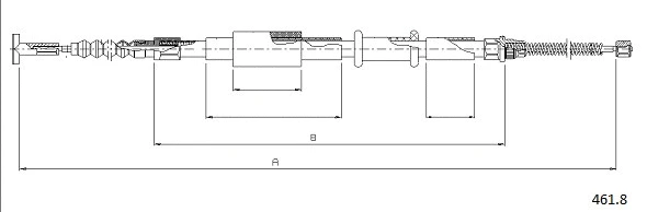 Cable Pull, parking brake (461.8)