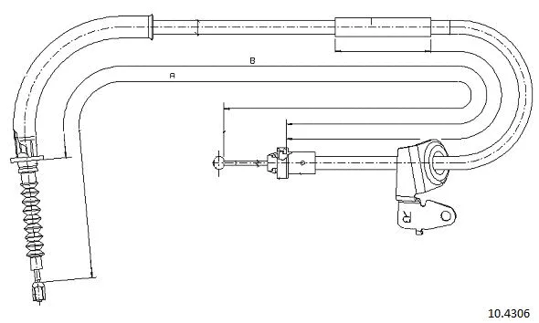 Cable Pull, parking brake (10.4306)