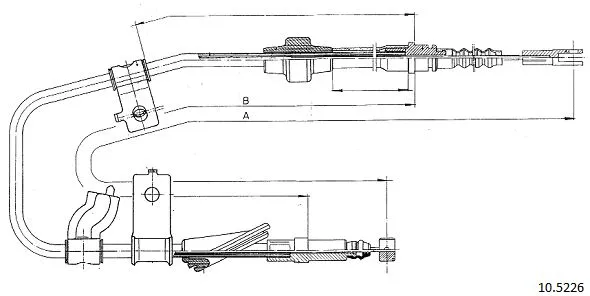 Cable Pull, parking brake (10.5226)