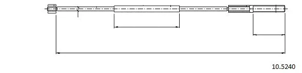 Cable Pull, parking brake (10.5240)