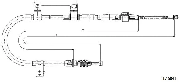 Cable Pull, parking brake (17.6041)