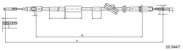 Cable Pull, parking brake (10.9447)