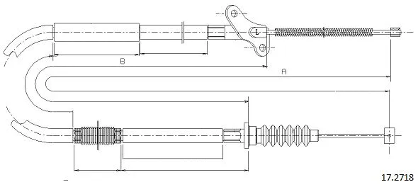 Cable Pull, parking brake (17.2718)