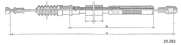 Cable Pull, clutch control (10.263)
