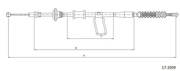 Cable Pull, parking brake (17.3509)