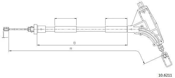 Cable Pull, parking brake (10.6211)