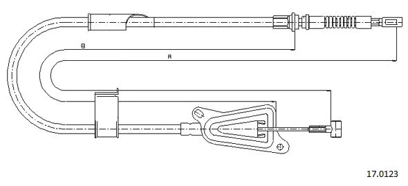 Cable Pull, parking brake (17.0123)