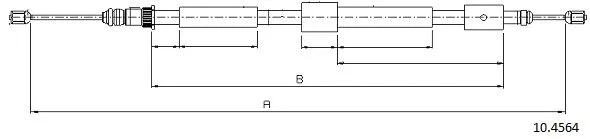 Cable Pull, parking brake (10.4564)