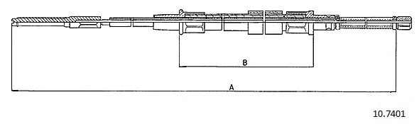 Cable Pull, parking brake (10.7401)