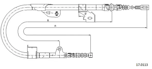 Cable Pull, parking brake (17.0113)