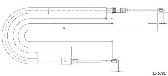 Cable Pull, parking brake (10.6791)