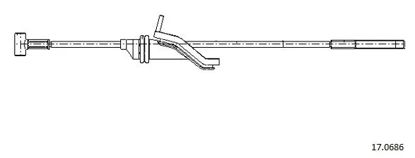 Cable Pull, parking brake (17.0686)