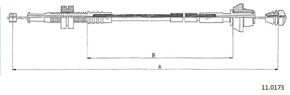 Accelerator Cable (11.0173)