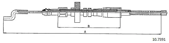 Cable Pull, parking brake (10.7391)