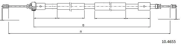 Cable Pull, parking brake (10.4655)
