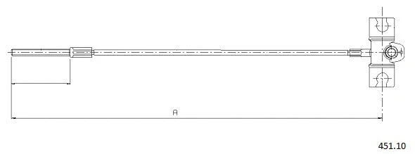 Cable Pull, parking brake (451.10)