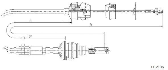 Cable Pull, clutch control (11.2196)