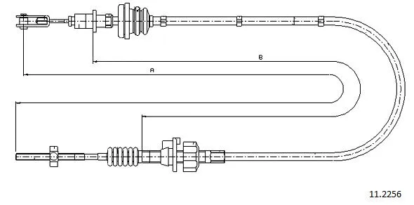 Cable Pull, clutch control (11.2256)