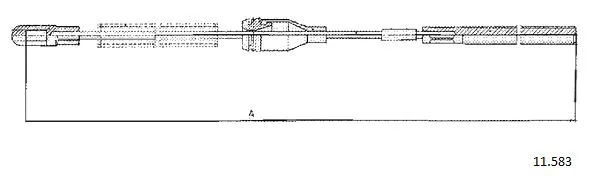 Cable Pull, parking brake (11.583)