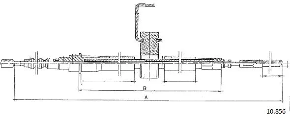 Cable Pull, parking brake (10.856)
