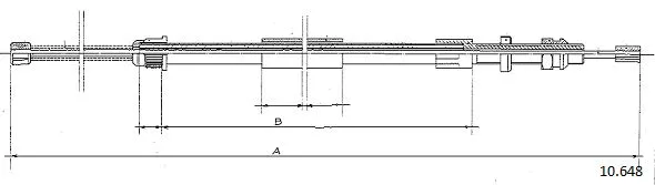 Cable Pull, parking brake (10.648)