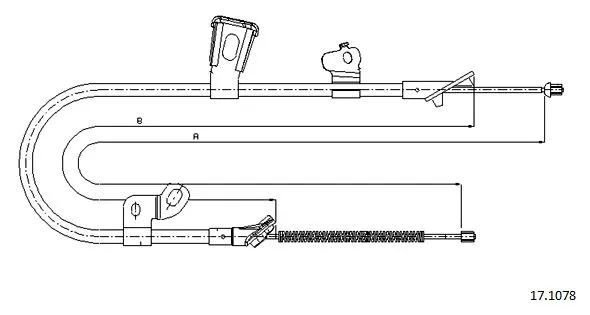 Cable Pull, parking brake (17.1078)