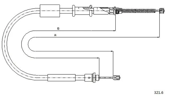 Cable Pull, parking brake (321.6)